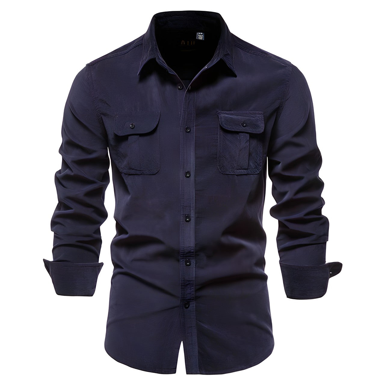 Chemise Utility Homme - Col Classique avec Poches à Rabat