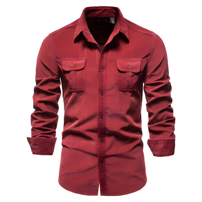 Chemise casual homme coton – Coupe regular, confort et style décontracté