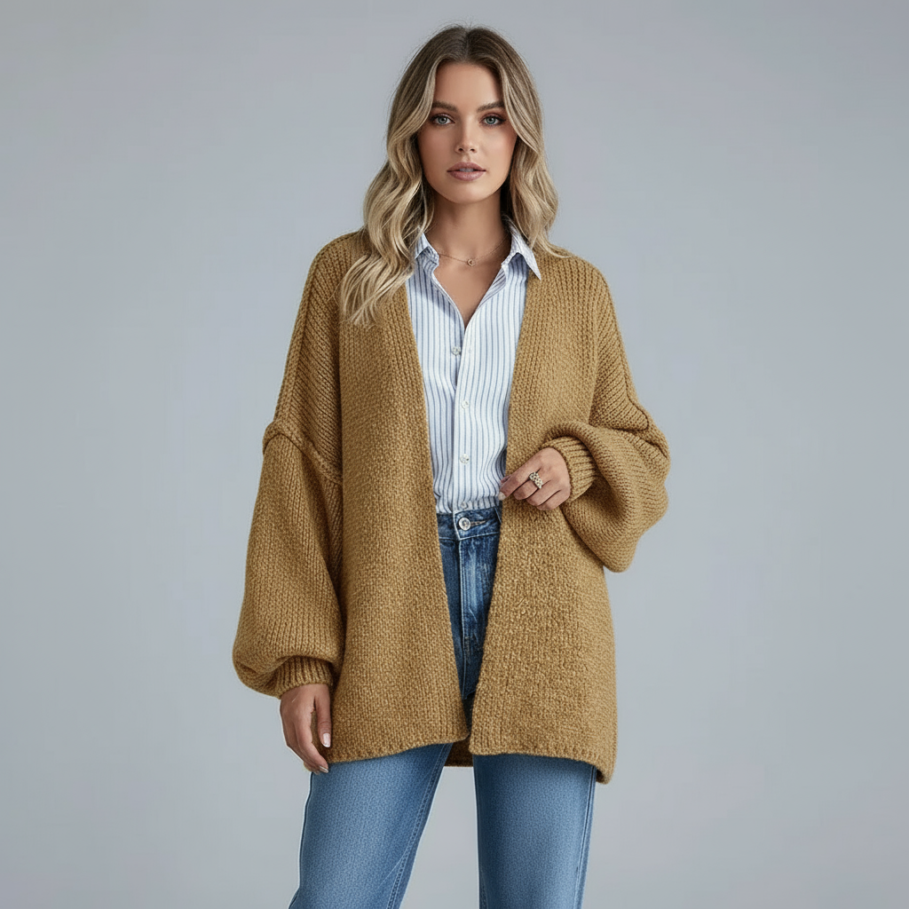 Cardigan oversize femme en maille - Doux et relax