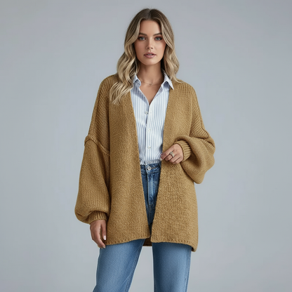 Cardigan oversize femme en maille - Doux et relax