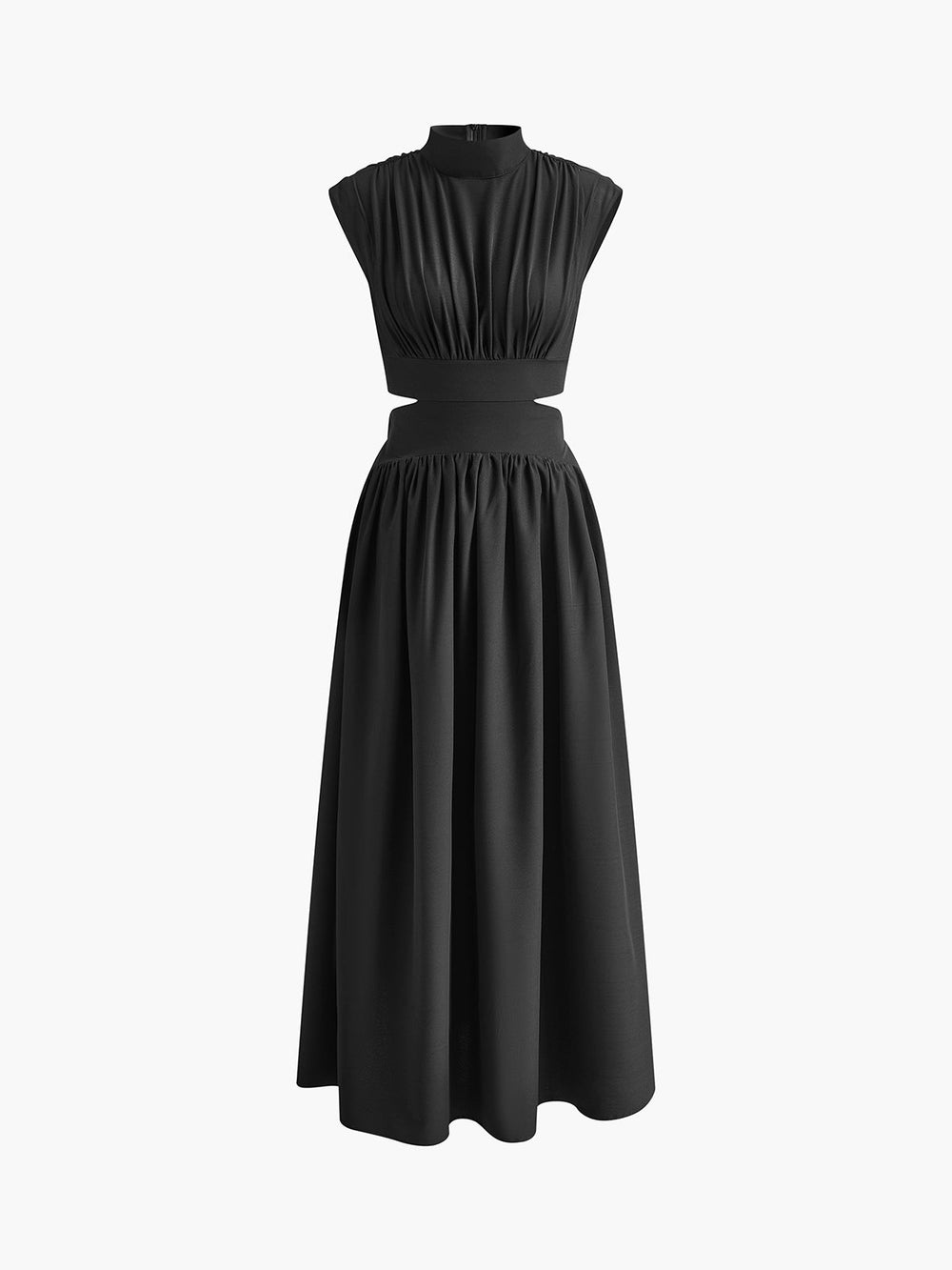 Robe longue pour femme avec décolleté hanches ouvertes - Robe élégante et fluide