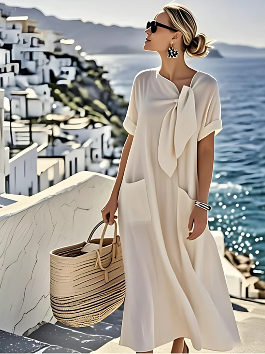 Elegant women's dress with pockets – Stylish and comfortable outfit