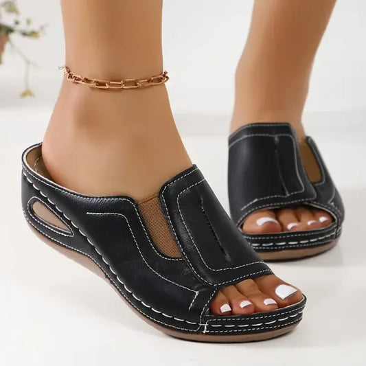 Sandales Orthopédiques Confortables à Enfiler pour Femmes – Chaussures d’Été de Soutien Faciles à Porter