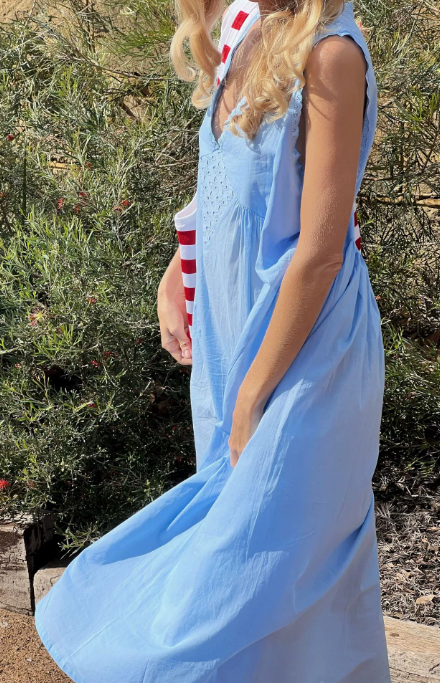 Femme Bretelles Fines Tenue de plage Été Midi Robe – Légère, Décontractée