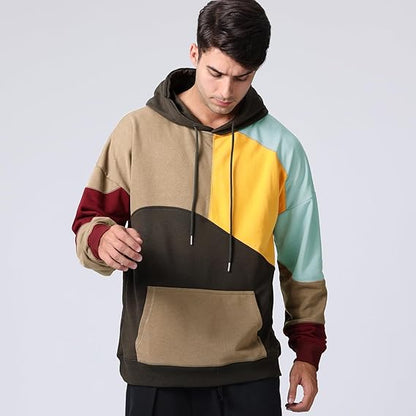 Sweat à Capuche Coloré Moderne et Stylé pour Homme