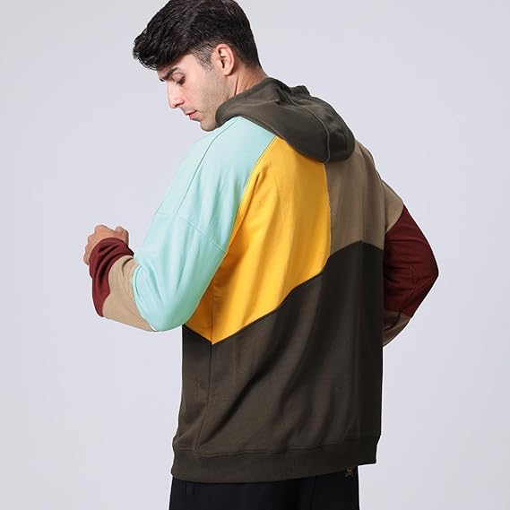 Sweat à Capuche Coloré Moderne et Stylé pour Homme