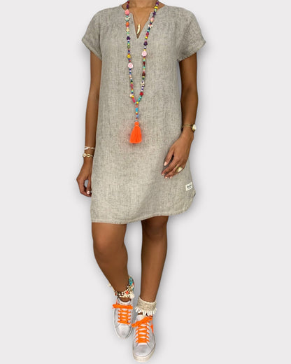 Robe Courte Blanche élégante et Légère pour femme