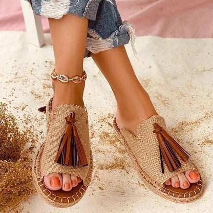 Sandali mules donna con motivo bohémien - Confortevoli e estivi