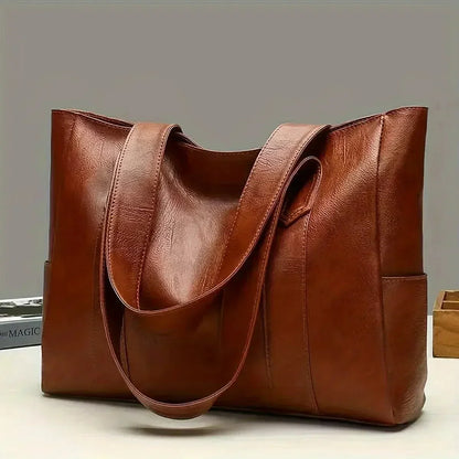Women’s Genuine Leather Shoulder Bag – Elegant Classic Style for Everyday Use