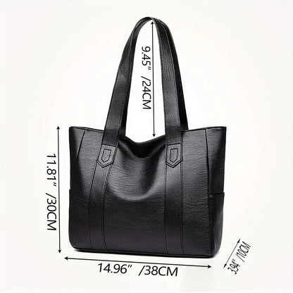 Women’s Genuine Leather Shoulder Bag – Elegant Classic Style for Everyday Use