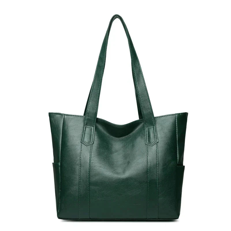 Women’s Genuine Leather Shoulder Bag – Elegant Classic Style for Everyday Use