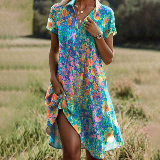 Bohemian Chic Summer Dress for Women – Casual, Flowing, and Lightweight Style