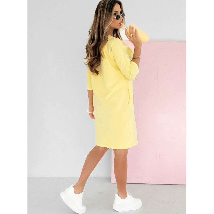 Robe courte en coton style oversize – Tenue quotidienne légère et tendance