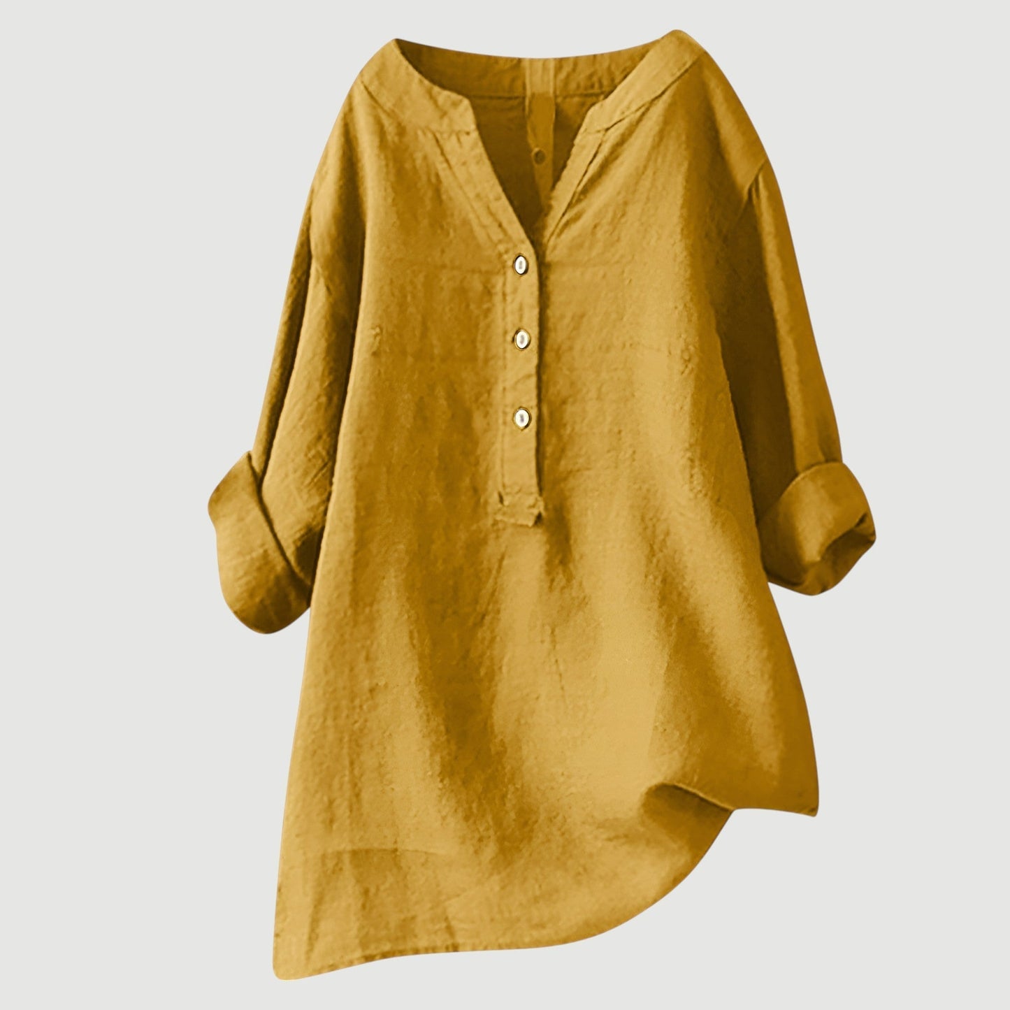 Chemise femme légère en coton – Chemise d'été ample et respirante au style décontracté