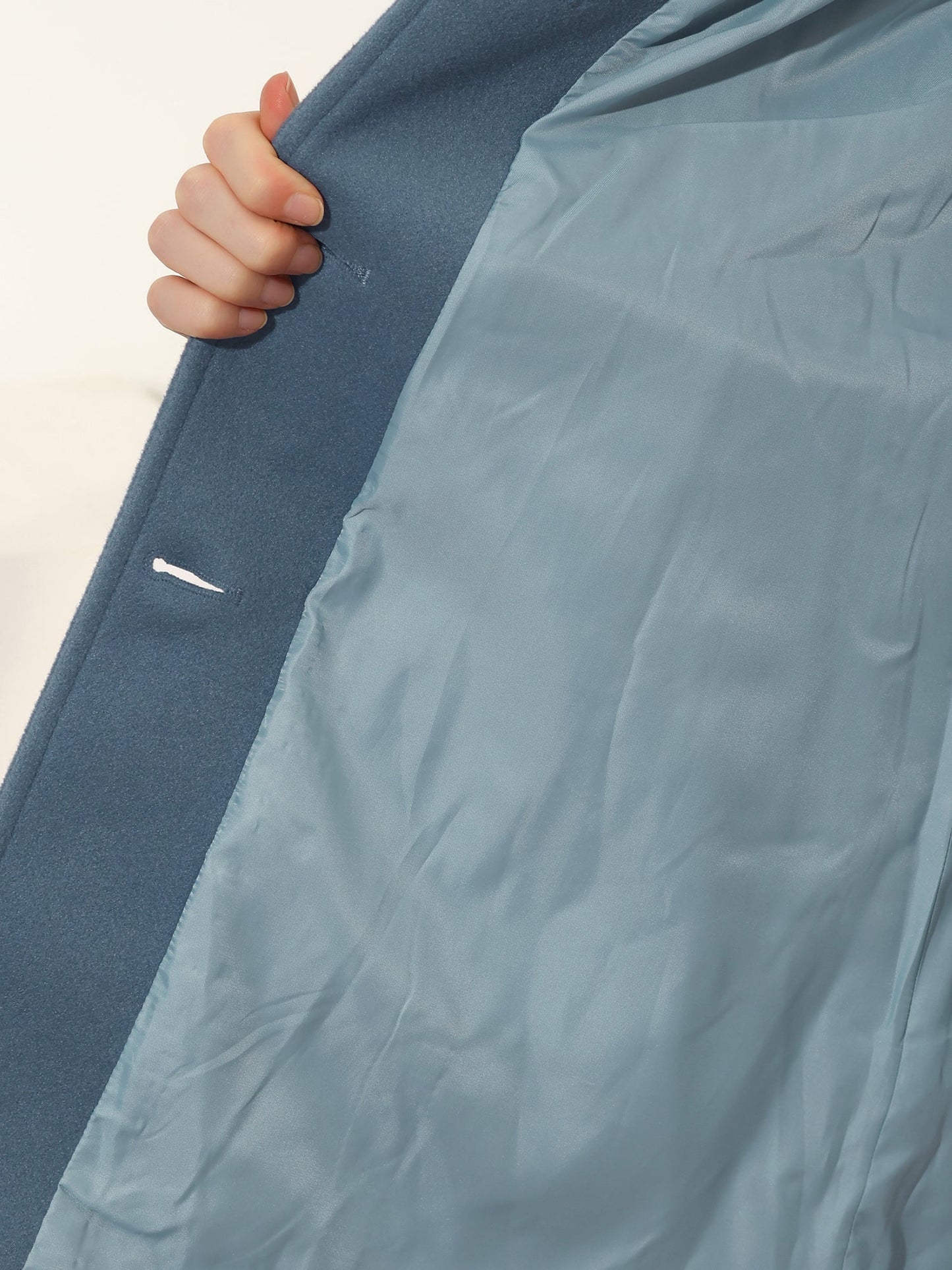 Manteaux Trench d’Hiver pour Femmes à Simple Boutonnage