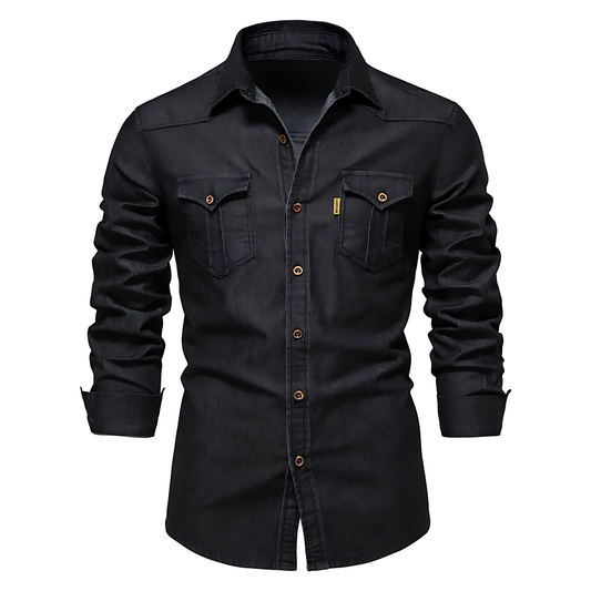 Chemise en Denim de Coton pour Homme