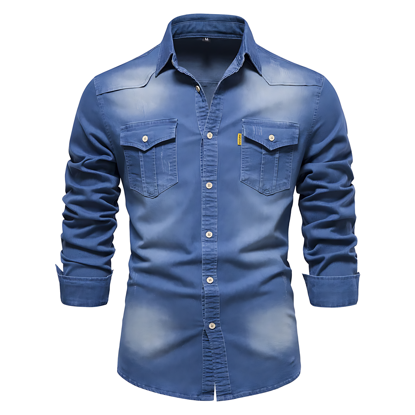 Chemise en Denim de Coton pour Homme