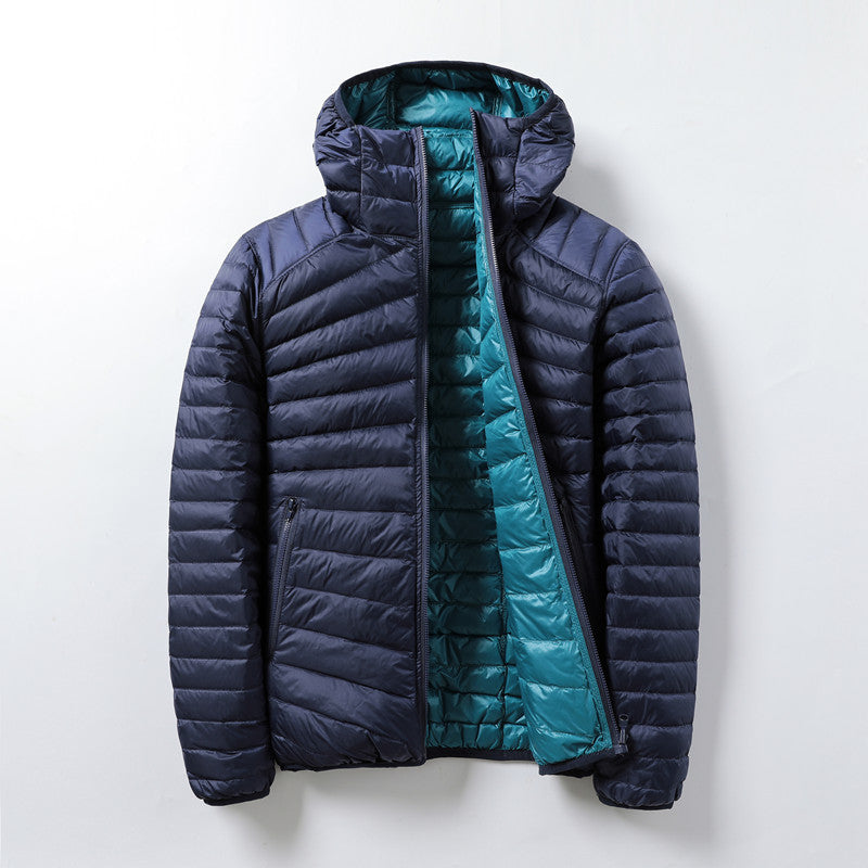 Veste Doudoune Ultra-Légère à Capuche Femme – Manteau Polyester Chaud Double Face