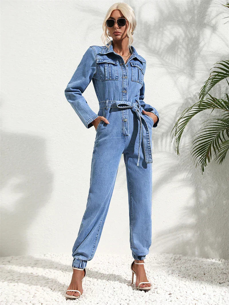 Combinaison en jean pour femme – Confortable et élégante en look denim