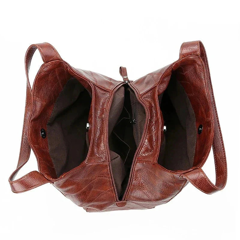Sac a main femme vintage en cuir souple - Elegant et pratique