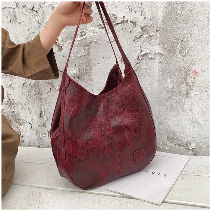 Sac a main femme vintage en cuir souple - Elegant et pratique