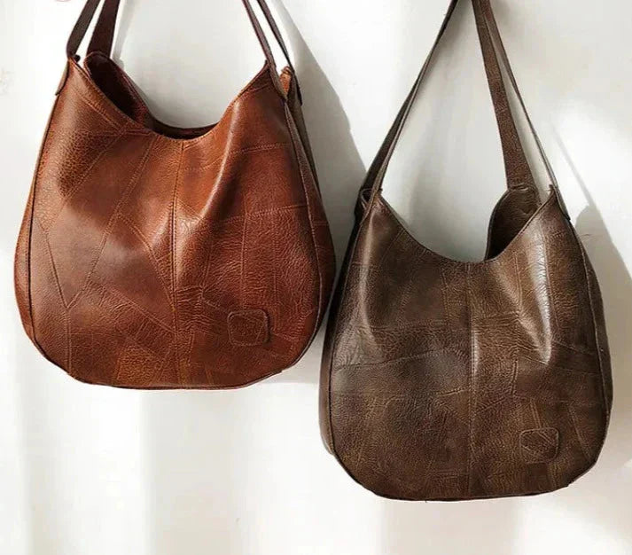 Sac a main femme vintage en cuir souple - Elegant et pratique