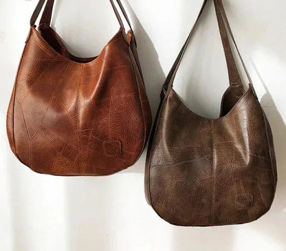 Sac a main femme vintage en cuir souple - Elegant et pratique