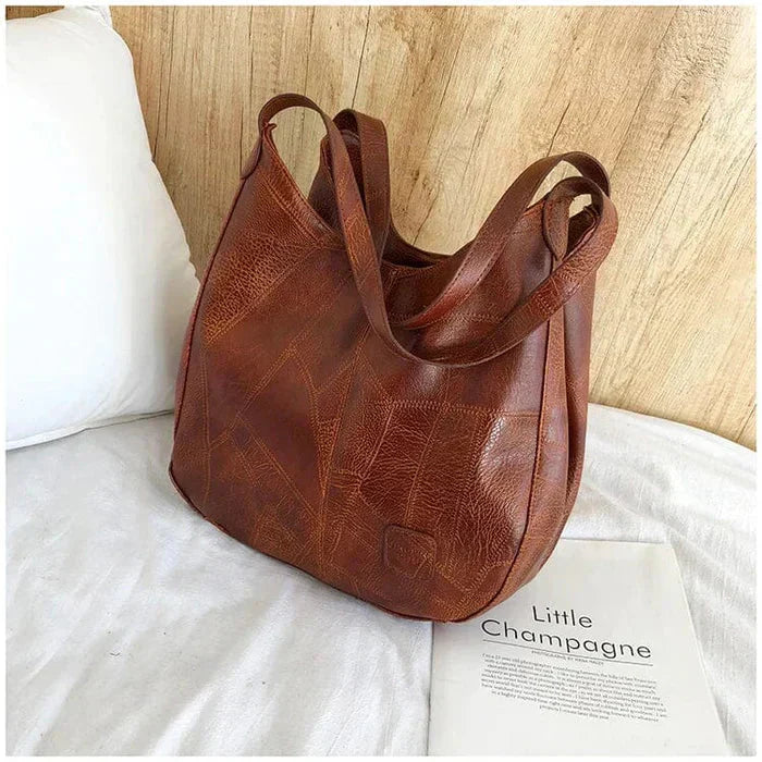Sac a main femme vintage en cuir souple - Elegant et pratique