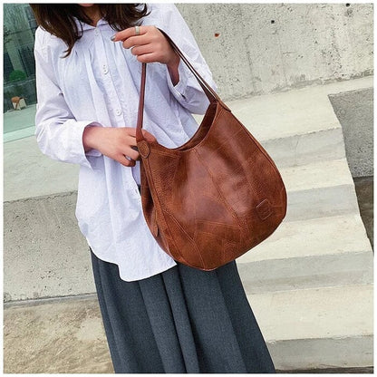 Sac a main femme vintage en cuir souple - Elegant et pratique