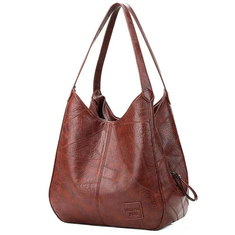 Sac a main femme vintage en cuir souple - Elegant et pratique