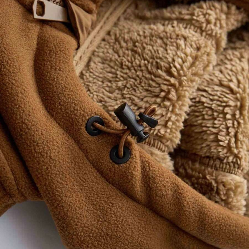 Veste d’Hiver en Polaire Premium pour Homme – Capuche et Poches à Fermeture Éclair