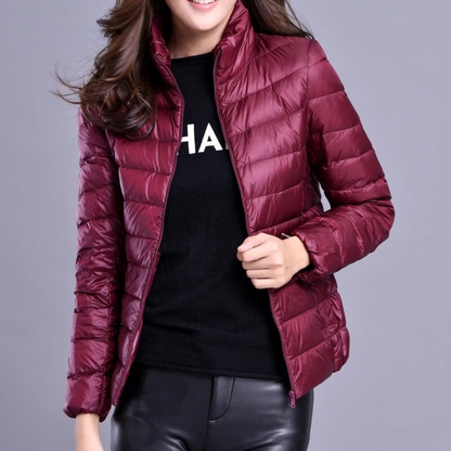 Veste Matelassée Ultralégère pour Femme – Extérieur Hiver Confortable et Élégant