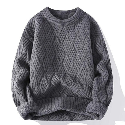 Pull Tricot Vintage Homme – Chandail Rétro Chaud Et Élégant