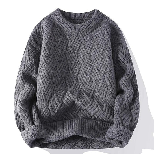 Pull Tricot Vintage Homme – Chandail Rétro Chaud Et Élégant